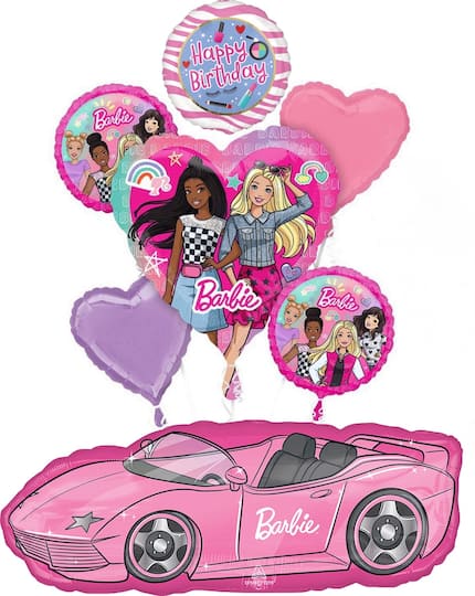 Barbie™ Birthday 7-Piece Foil Balloon Bouquet